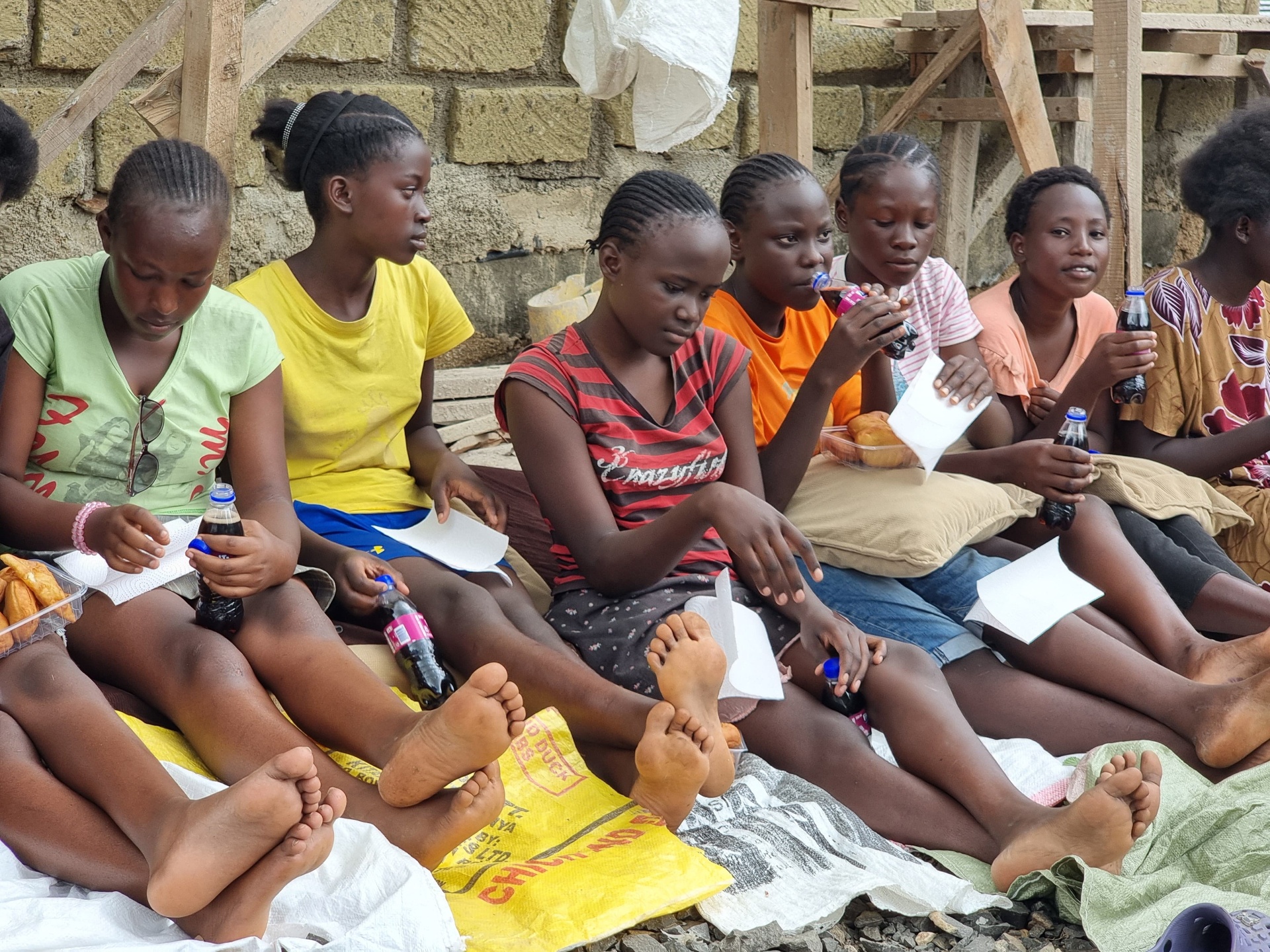 Young women take part in a peer learning session run by Afya Rights Initiative